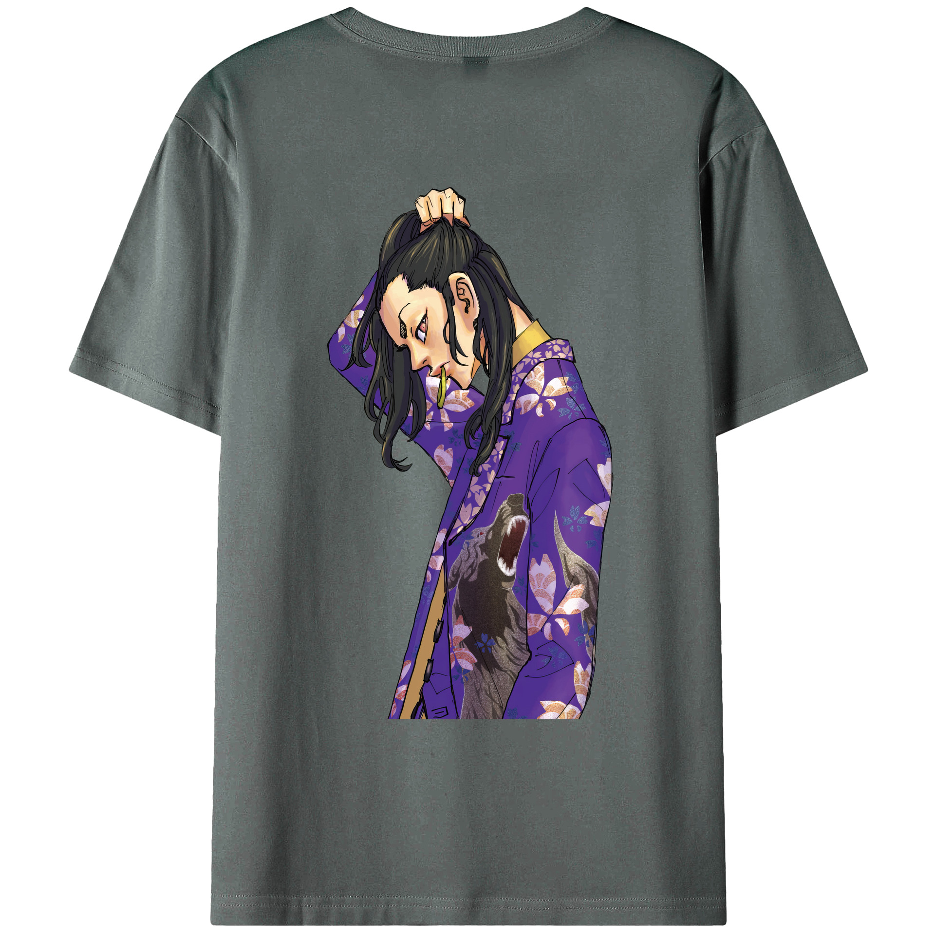 （画像用） 東京リベンジャーズ Tokyo Revengers 綿100％ メンズ半袖Tシャツ（バックプリント） 通気性